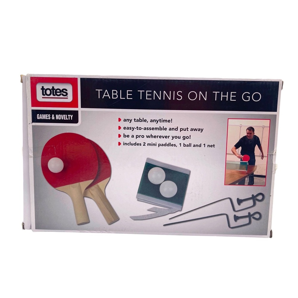 Totes Table Tennis On The Go New Open Box